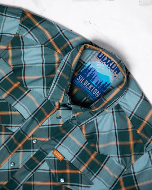 SILVERTON BAMBOO SHORT SLEEVE BUTTON UP - MENS